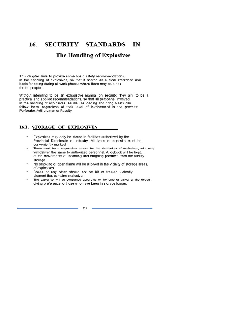 Safety Standards for Explosives Handling | PDF | Fuze | Electricity
