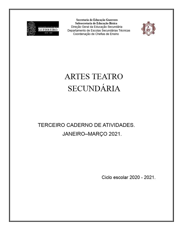 Atividades de Teatro para Ensino Secundário | PDF | Emoções | Comédia