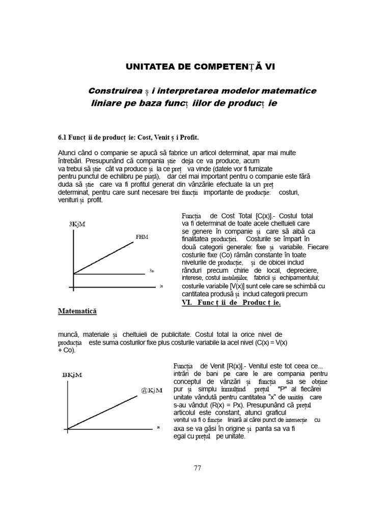 Cost, Venit Și Profit | PDF