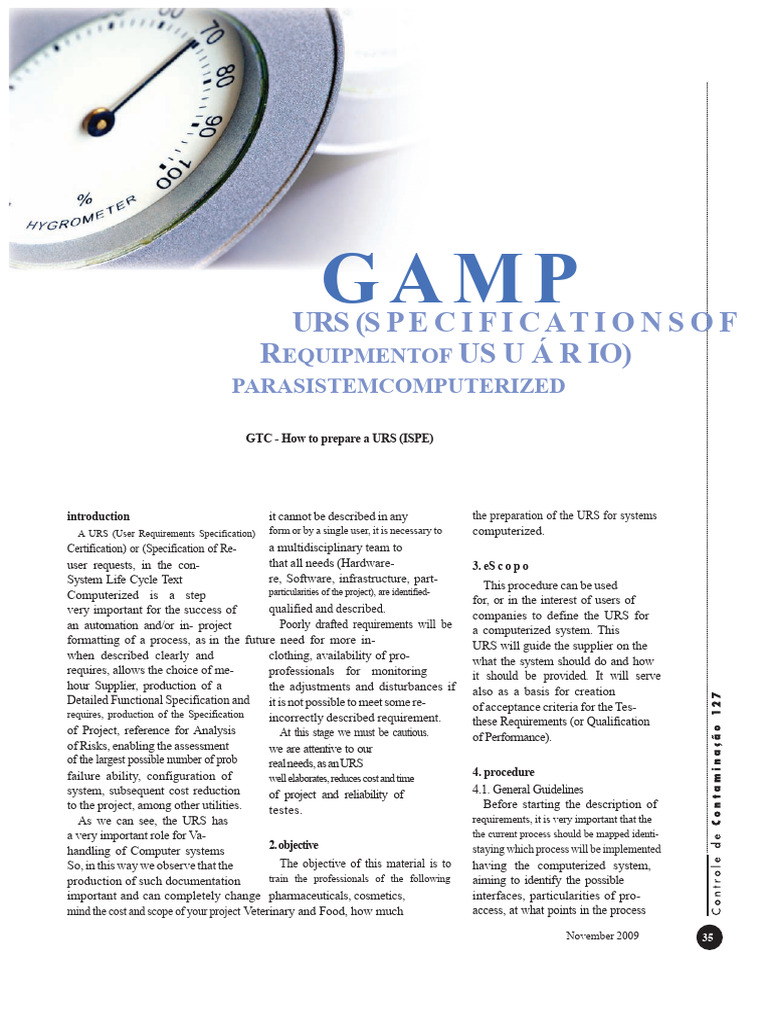How to Prepare a User Requirements Specification | PDF | Specification ...