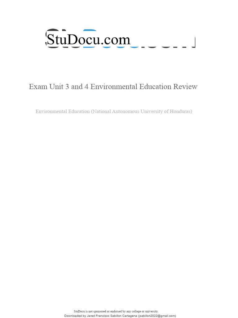 Unit 3 & 4 Environmental Exam Review | PDF | Greenhouse Effect | Pollutant
