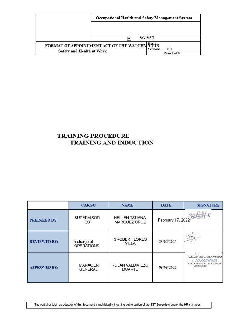 Occupational Health & Safety Training Guide | PDF | Occupational Safety ...