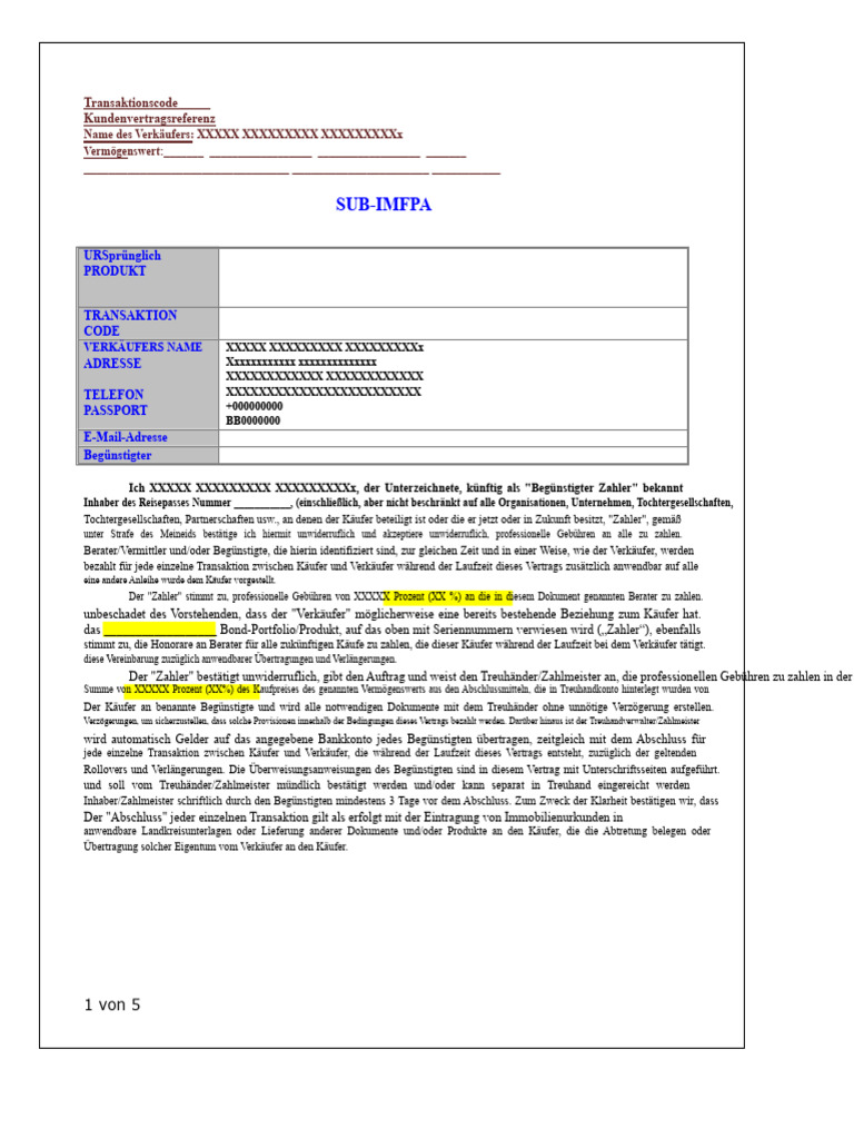 Sub IMFPA | PDF