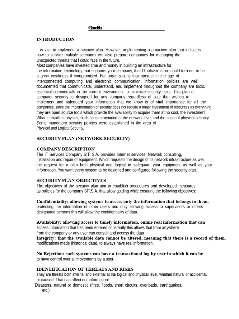 Comprehensive Cybersecurity Plan Guide | PDF | Computer Security | Security