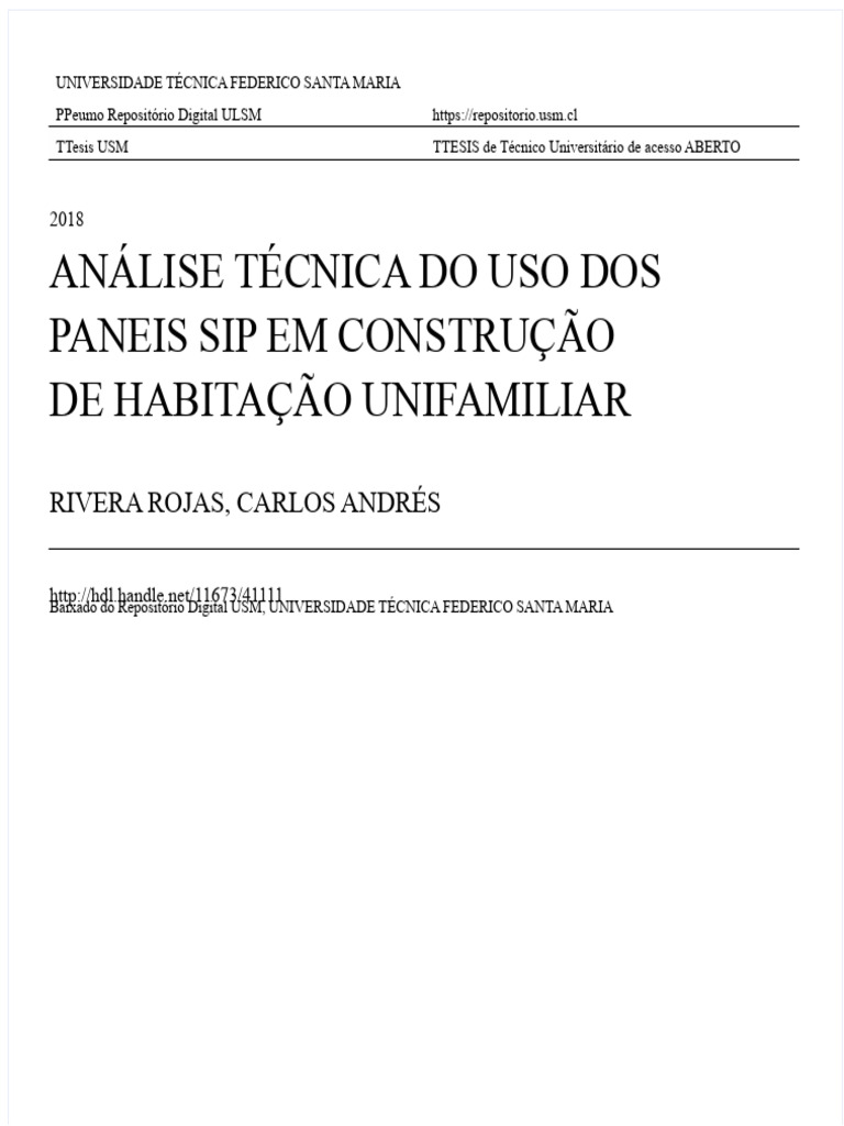 Análise Técnica dos Painéis SIP na Construção | PDF | Madeira ...