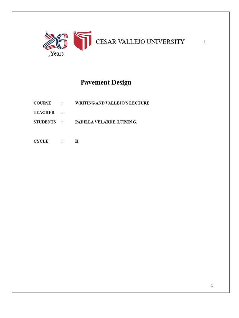 Monograph On Pavement Design | PDF | Road Surface | Concrete