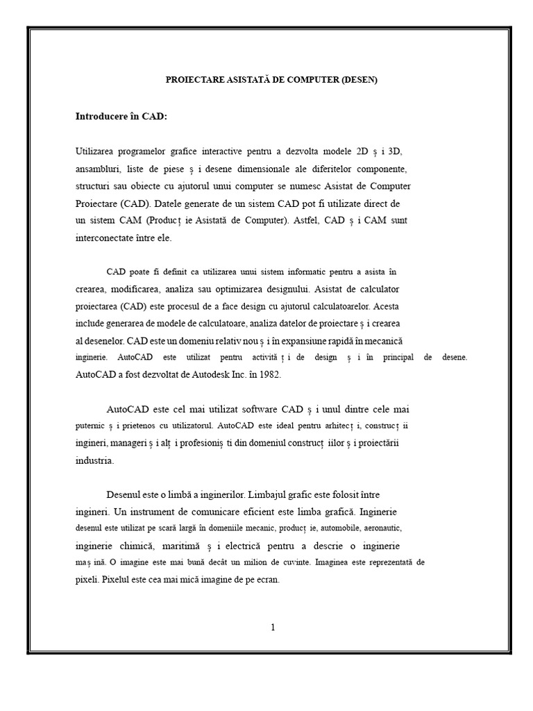 Manual de Laborator Cad-Cam 2021-22 | PDF