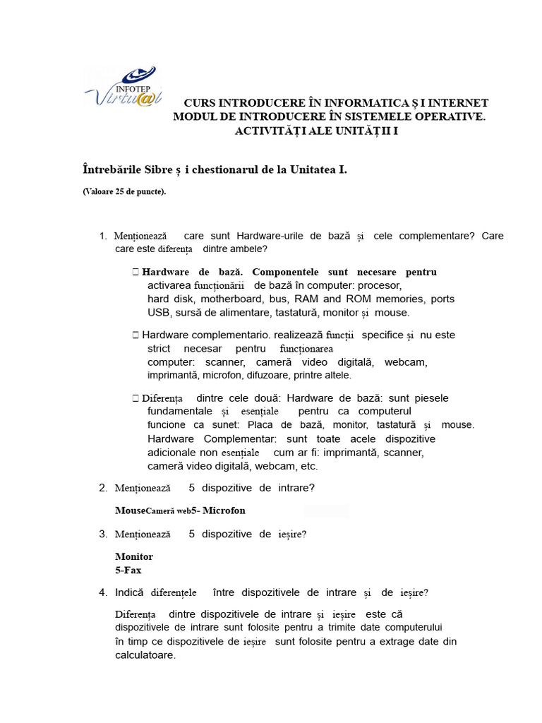 Exercițiul 1 Din Modulul 2 | PDF