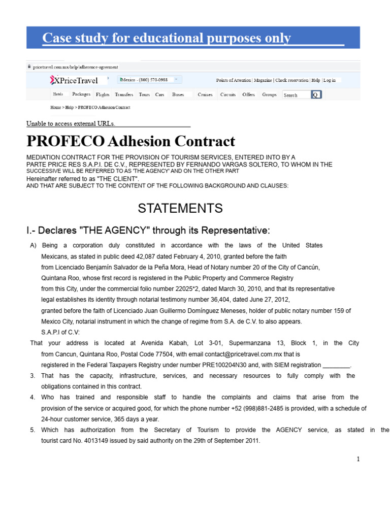 Price Res S.A.P.I. Contract Overview | PDF | Exchange Rate | Breach Of ...