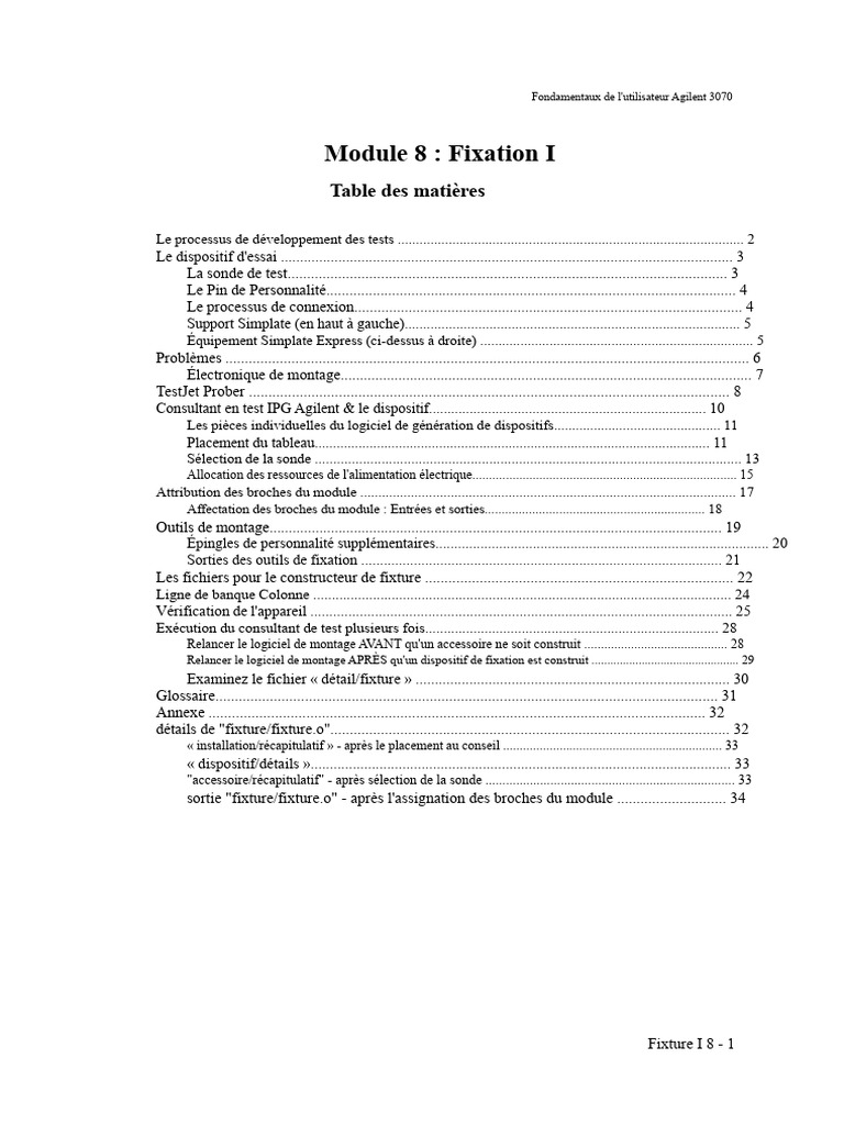 Module 08 Fixture I | PDF | Électronique | Circuit imprimé