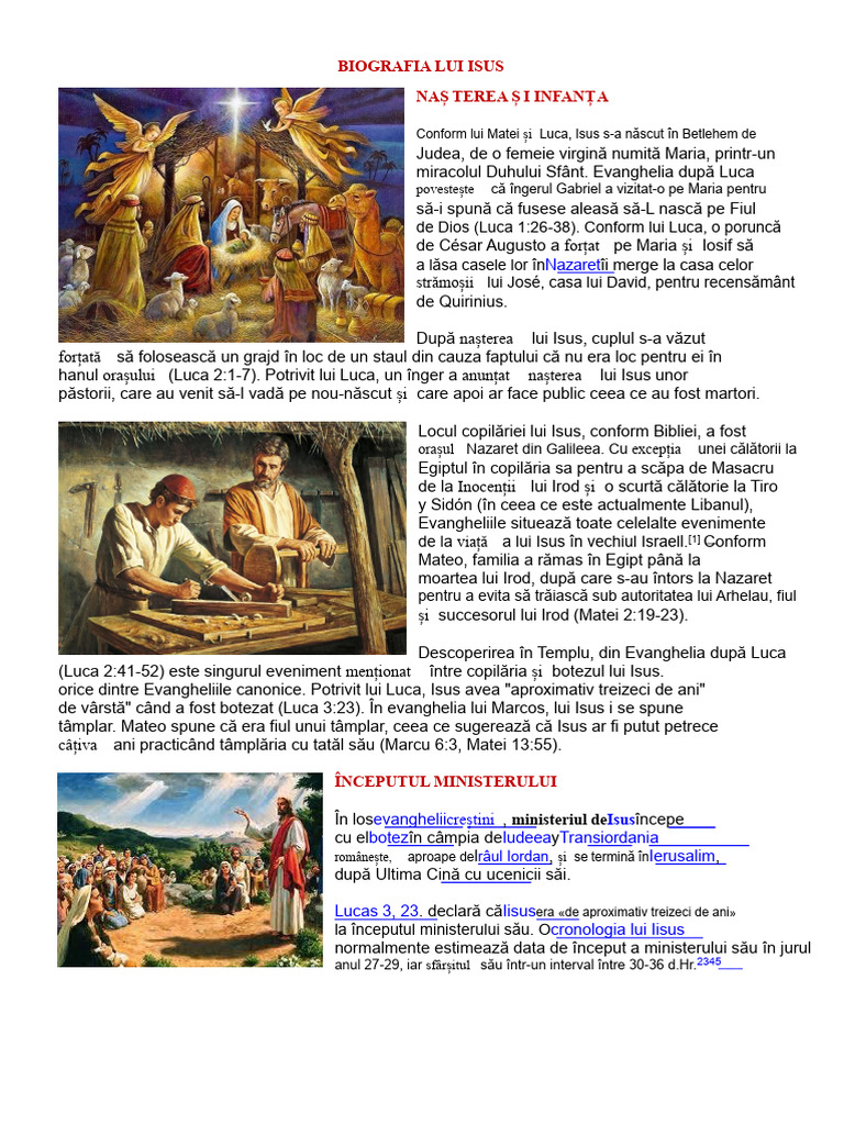 Biografia Lui Isus | PDF