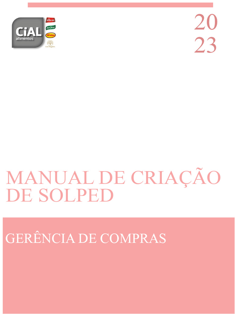 Manual de Criação de Solped | PDF