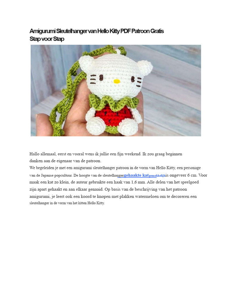 Grandi Giochi Hello Kitty Kawaii Schlüsselanhänger aus Plüsch, Hello Kitty, weich, 3 verschiedene Modelle, Pastellfarben, nicht wählbar, Geschenkidee für Kinder und Fans ab 10 Monaten