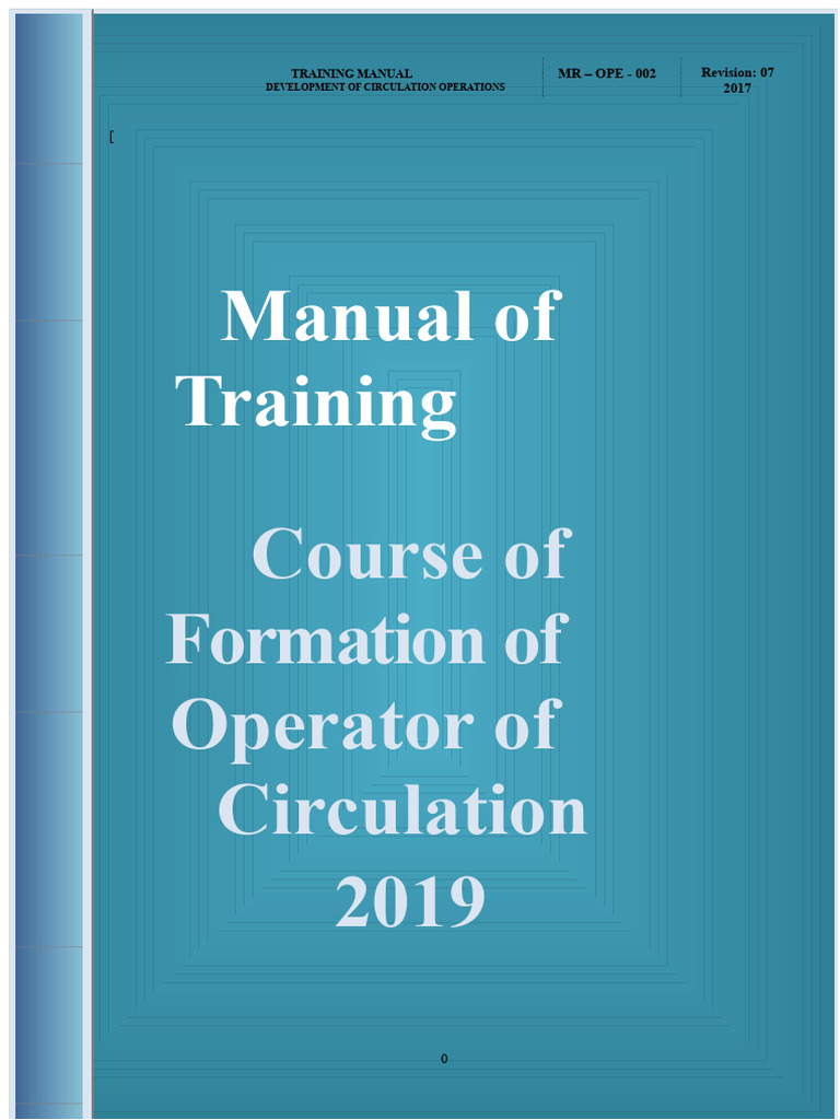 Circulation Operations Training Manual | PDF | Transport | Rail ...