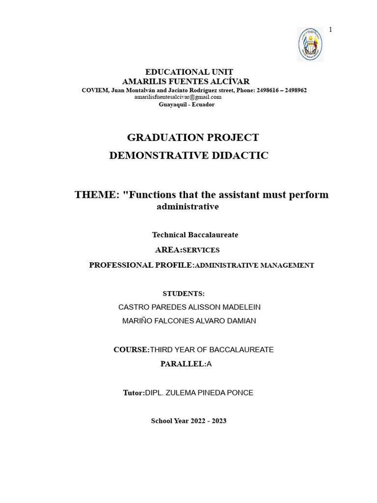Administrative Assistant Functions Guide | PDF | Brand | Target Audience