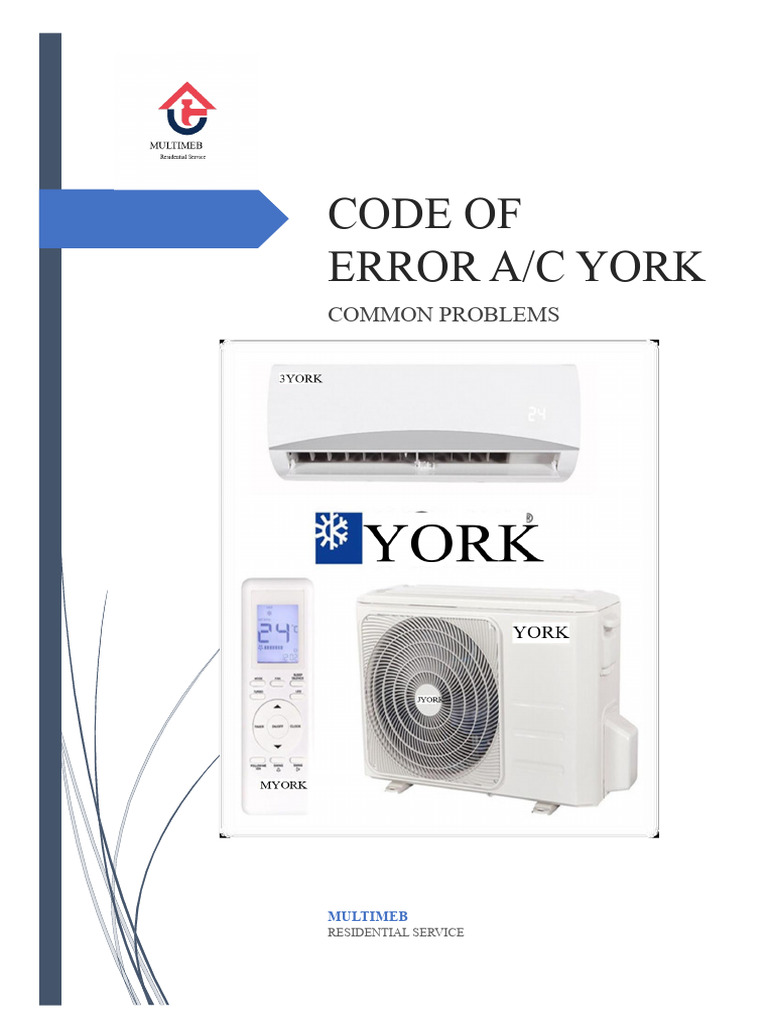 York AC Error Codes and Solutions | PDF | Air Conditioning | Electricity
