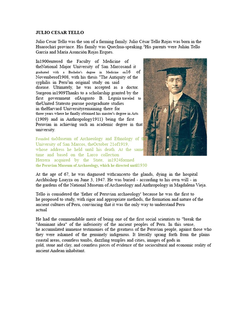 Autochthonous Theory | PDF | Peru