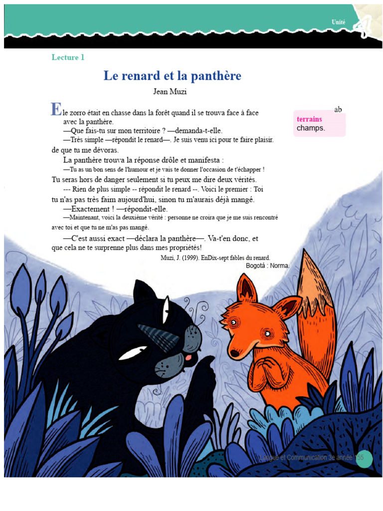 Fable du renard et de la panthère | PDF | Canidés | Fable