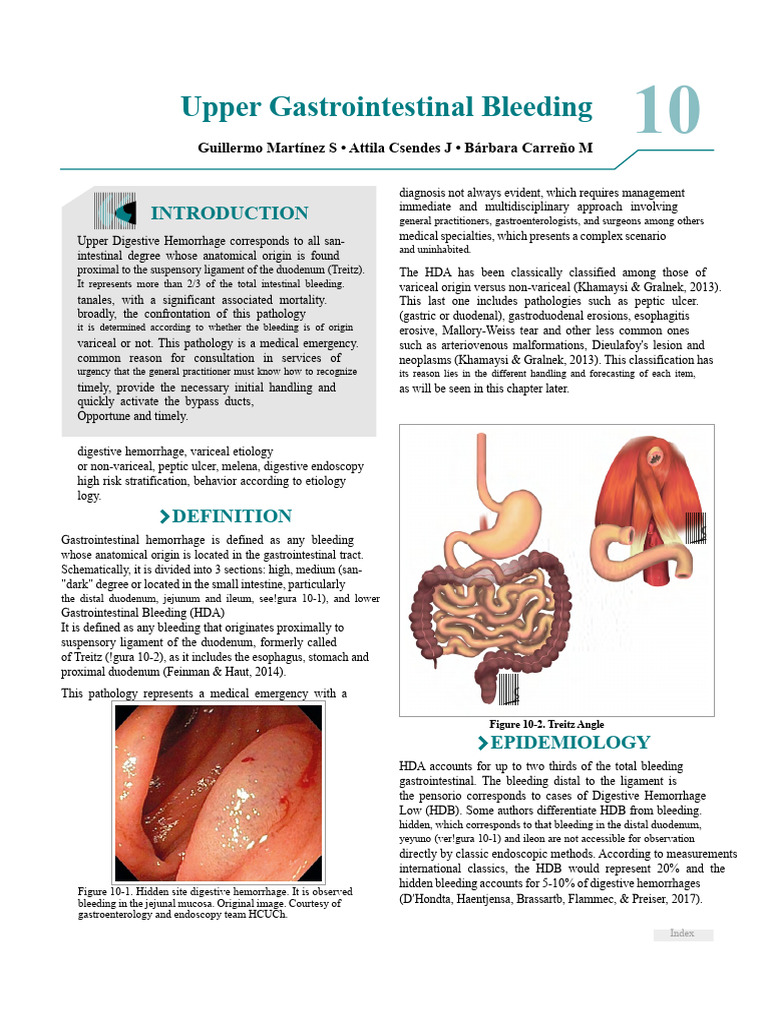 Upper Gastrointestinal Bleeding Overview | PDF | Stomach | Esophagus