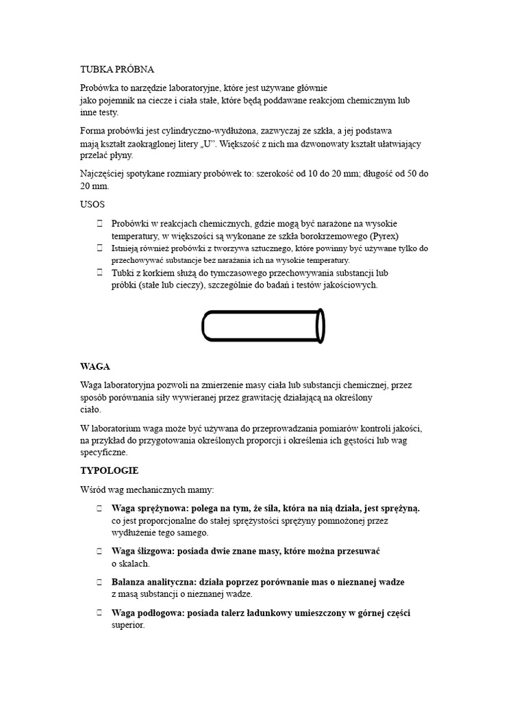 Probówka | PDF