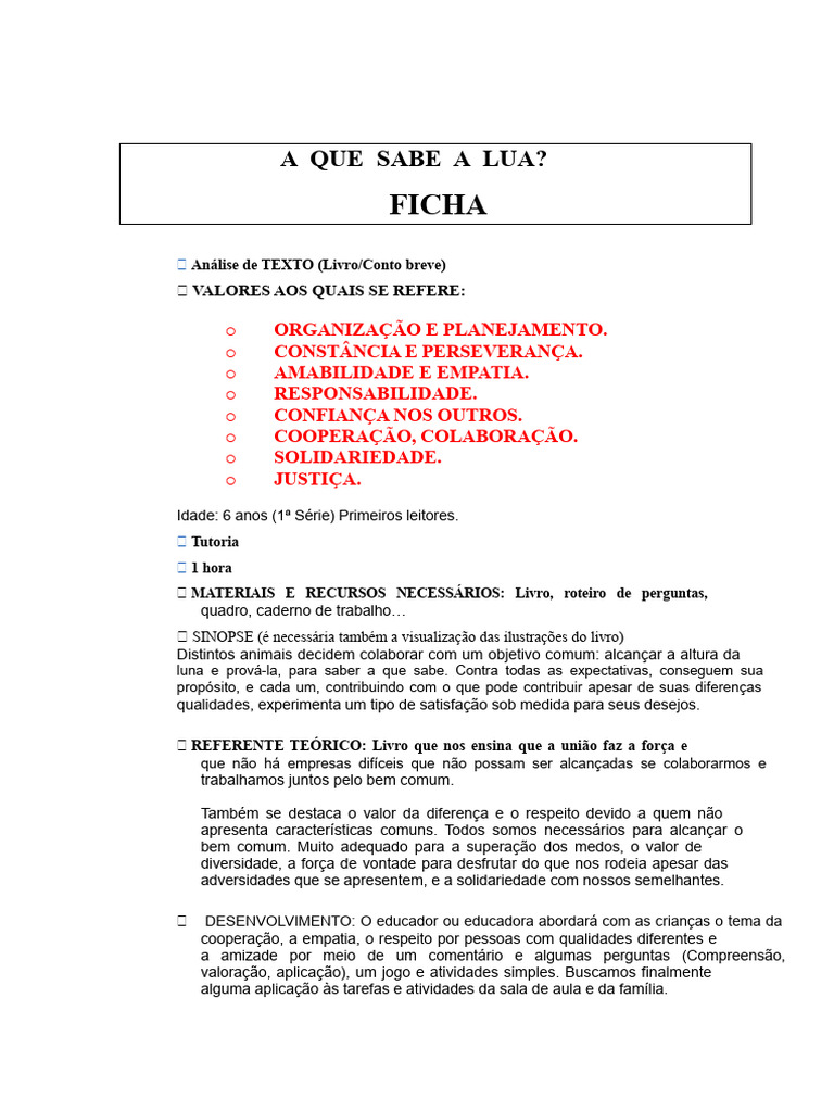 A QUE SABE A LUA | PDF | Lua | Cooperação