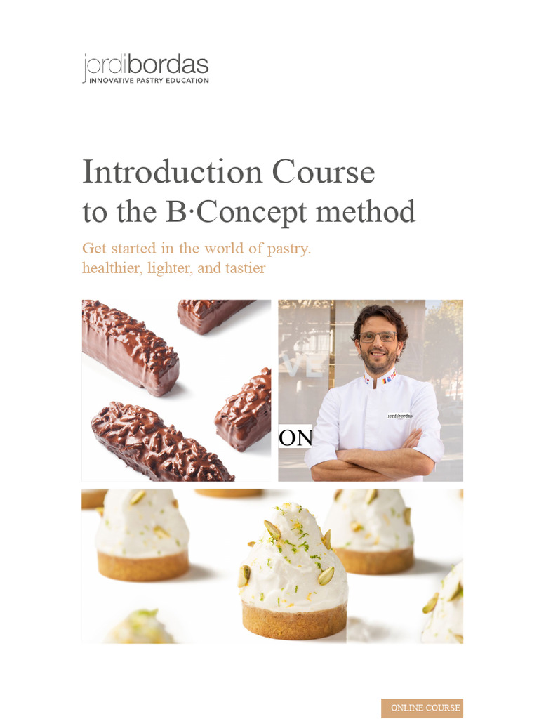 B·Concept Method: Online Pastry Course | PDF | Cakes | Desserts