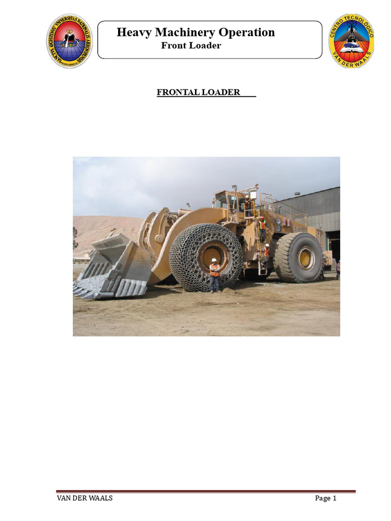Front Loader Machinery Overview | PDF | Loader (Equipment) | Throttle
