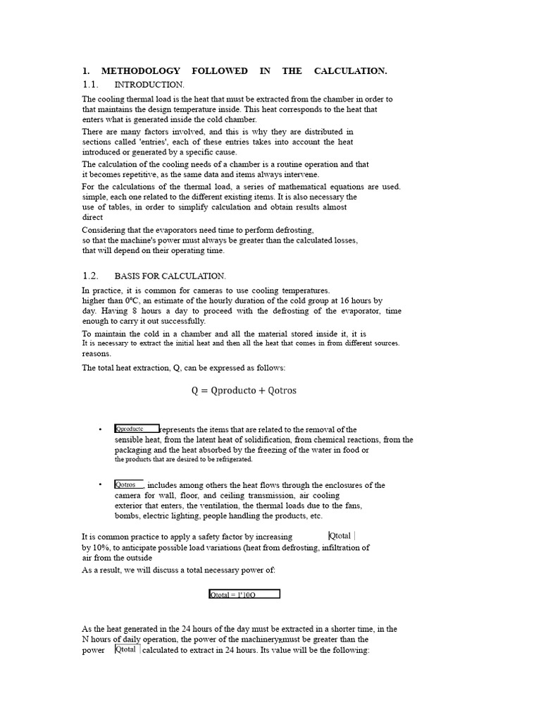 Cooling Load Calculation Methodology | PDF | Heat Transfer | Heat