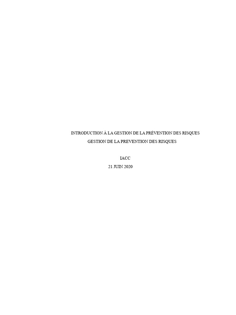 Gestion des Risques en Santé au Travail | PDF | Santé et sécurité au ...