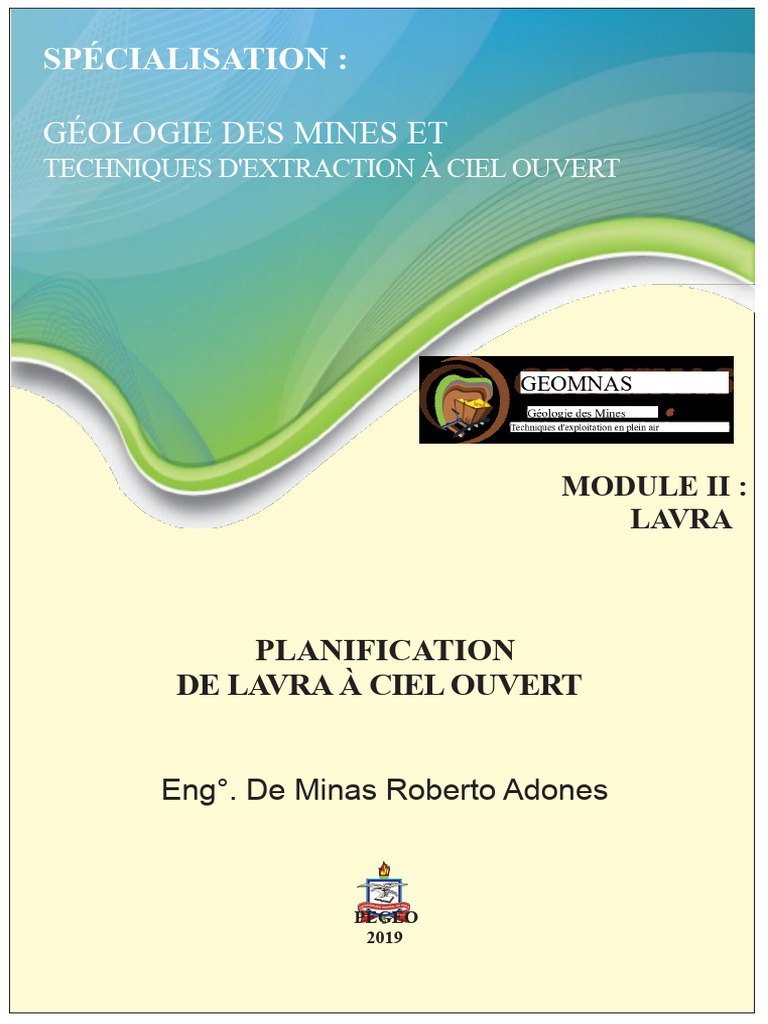 Planification de l'Exploitation Minière | PDF | Planification ...