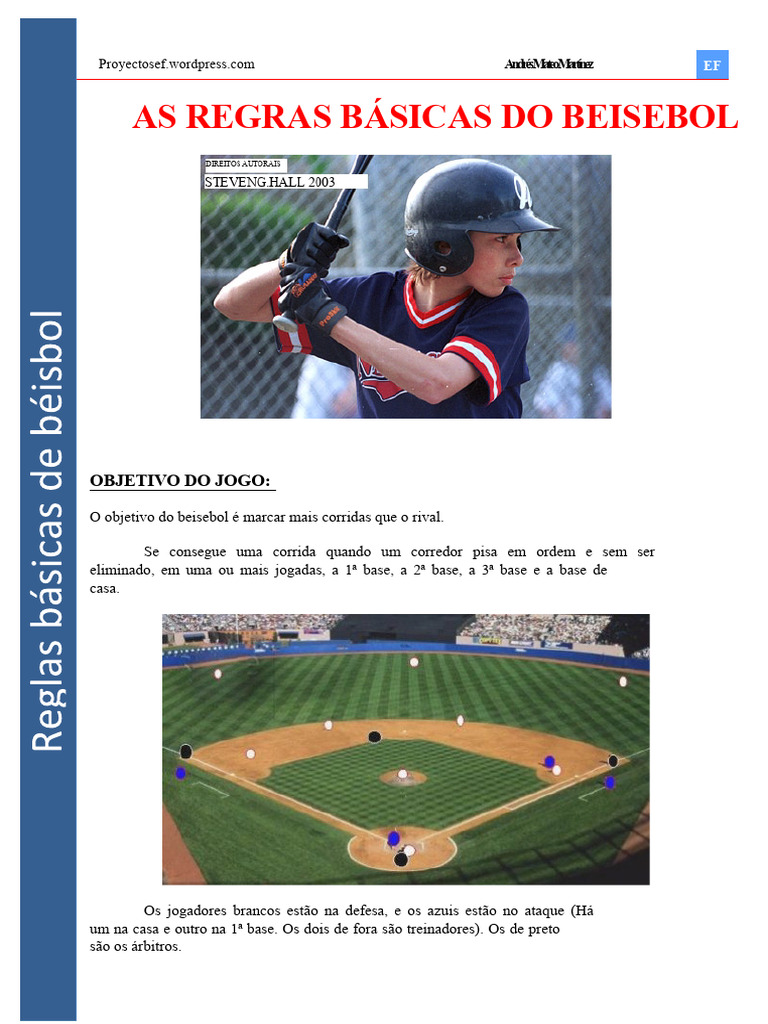 Regras Básicas do Beisebol Explicadas | PDF | Entrada (beisebol ...