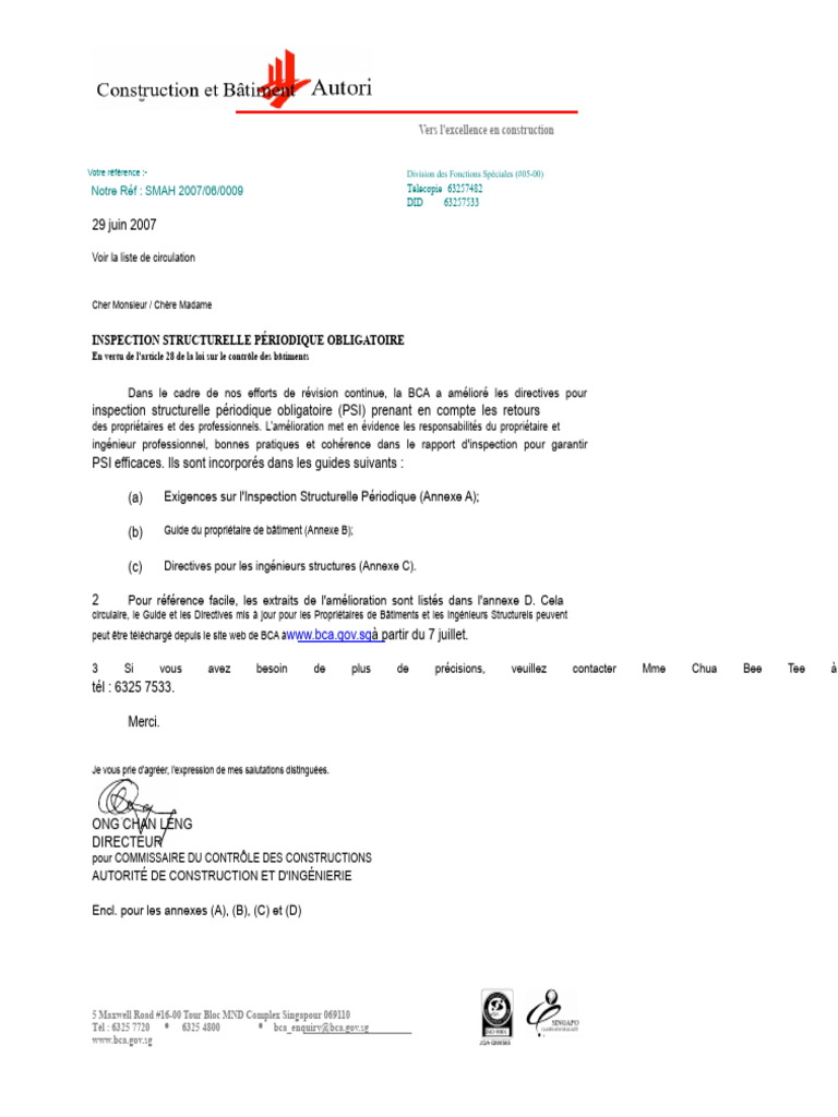 Rapport D'inspection | PDF | Ingénieur | Béton