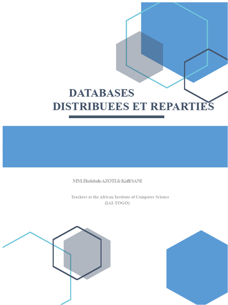 Distributed and Shared Databases Guide | PDF | Databases | Peer To Peer