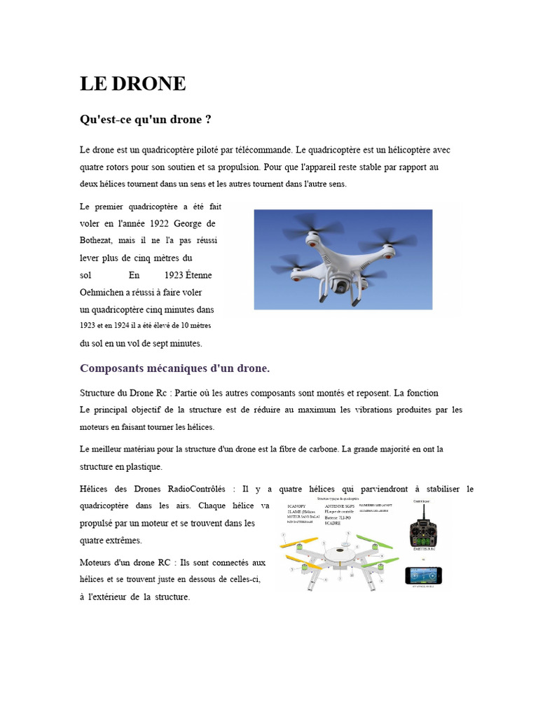 Histoire des drones : Évolution et impact | PDF | Quadrirotor | Drone