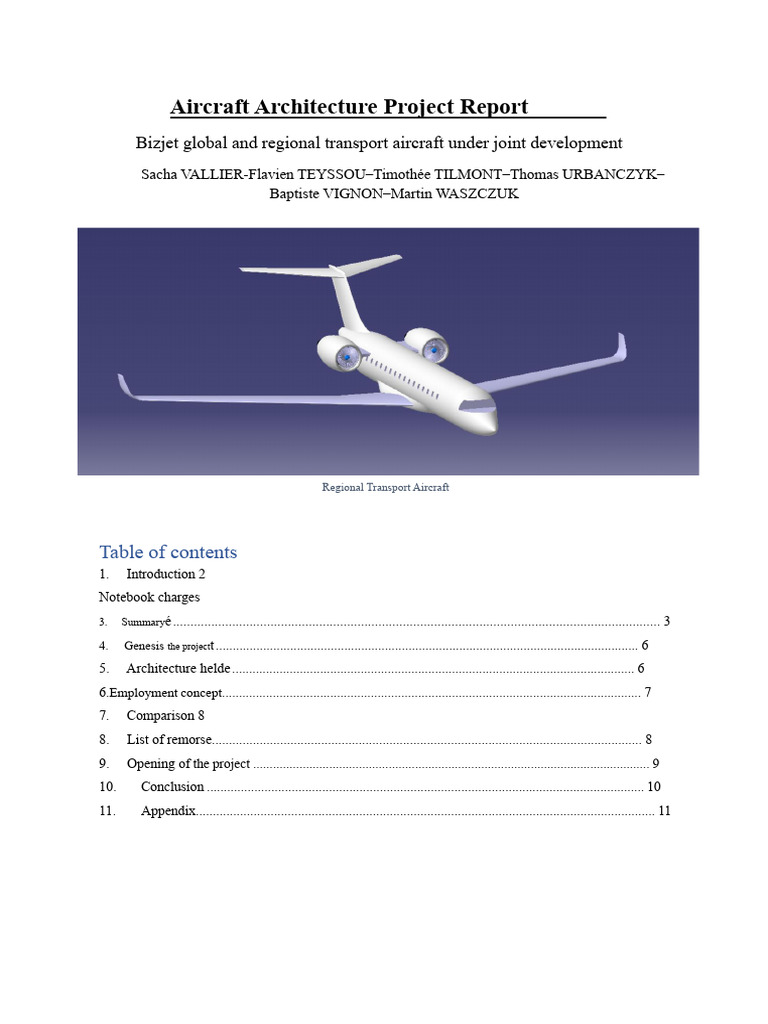 Bizjet/ATR Project | PDF | Aircraft | Empennage