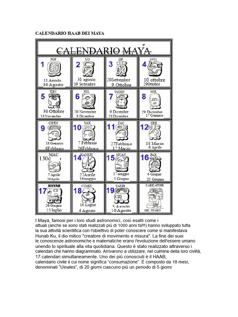 Calendario HAAB | PDF