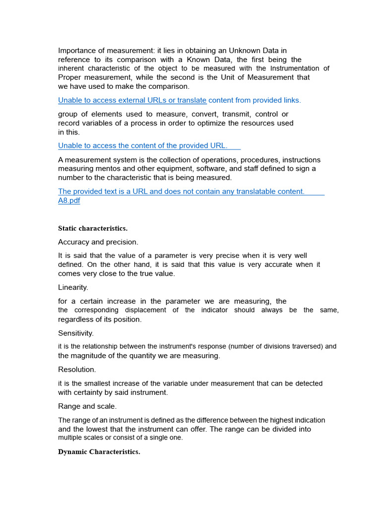 Understanding Measurement Systems and Errors | PDF | Accuracy And ...