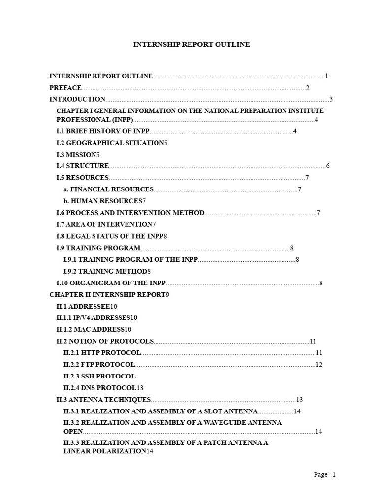 Internship Report INPP Lubumbashi | PDF | File Transfer Protocol ...