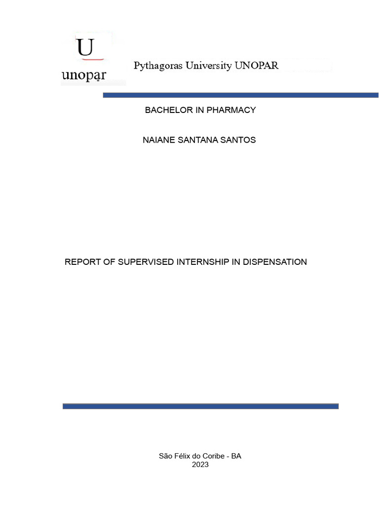 Dispensation Report | PDF | Pharmacy | Pharmacist