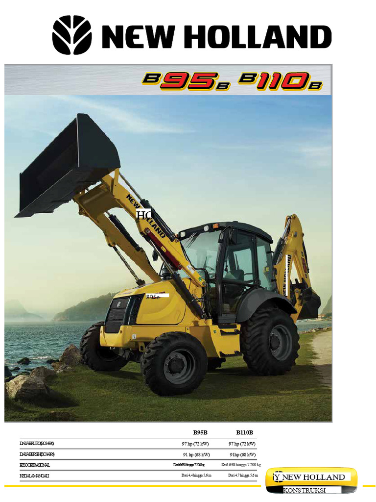 Backhoe Loader Seri B: Daya dan Efisiensi | PDF