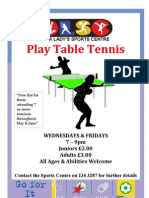 Play Table Tennis: Our Lady'S Sports Centre