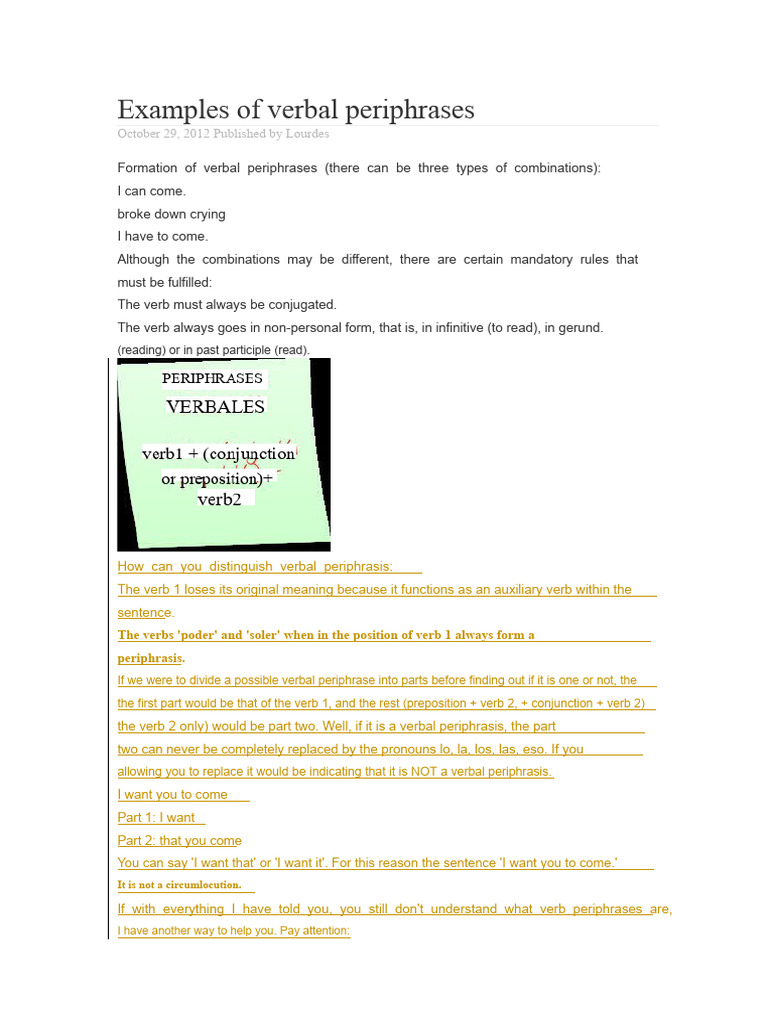Understanding Verbal Periphrases | PDF | Semantic Units | Syntax