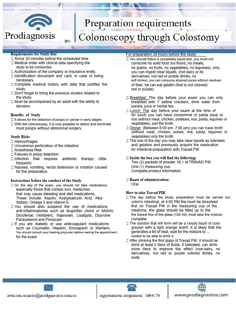 Colonoscopy Preparation Guidelines | PDF | Colonoscopy | Aspirin