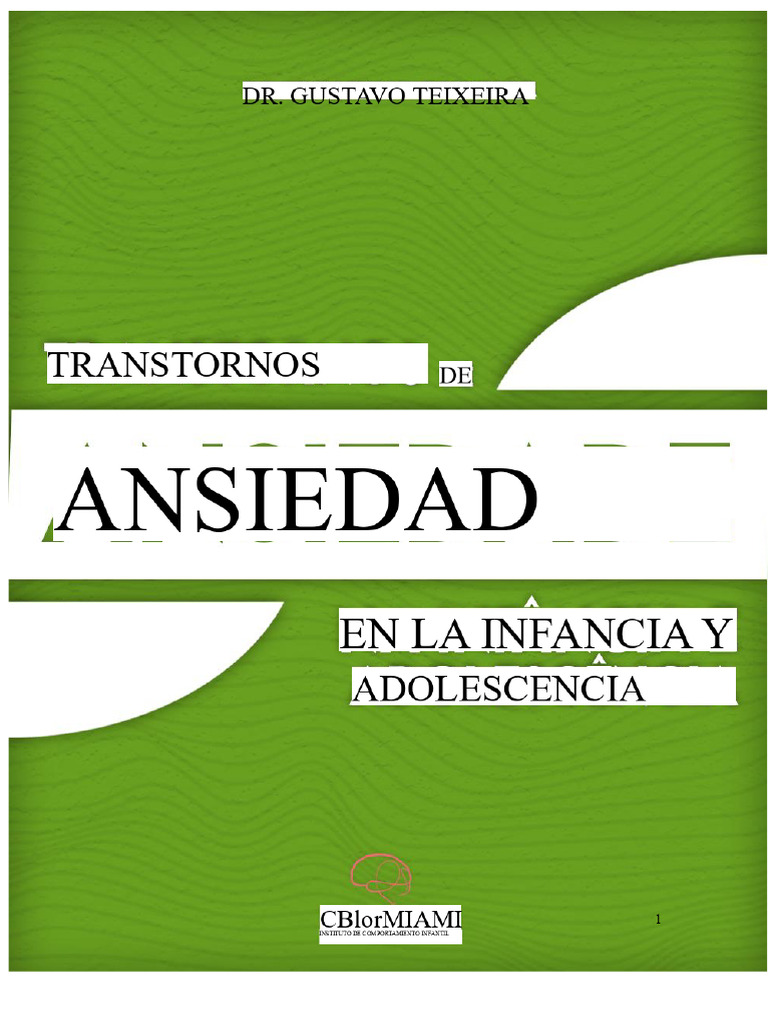 Libro - Trastornos de Ansiedad en La Infancia y Adolescencia | PDF ...
