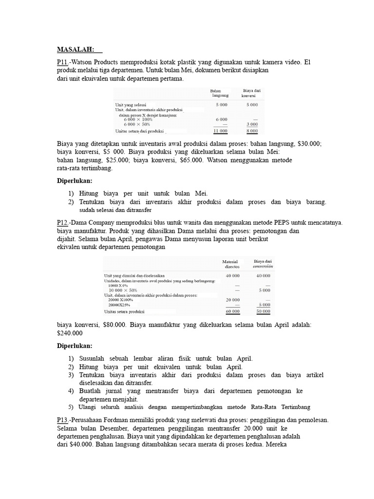 Analisis Biaya Produksi Metode PEPS dan Rata-Rata Tertimbang | PDF