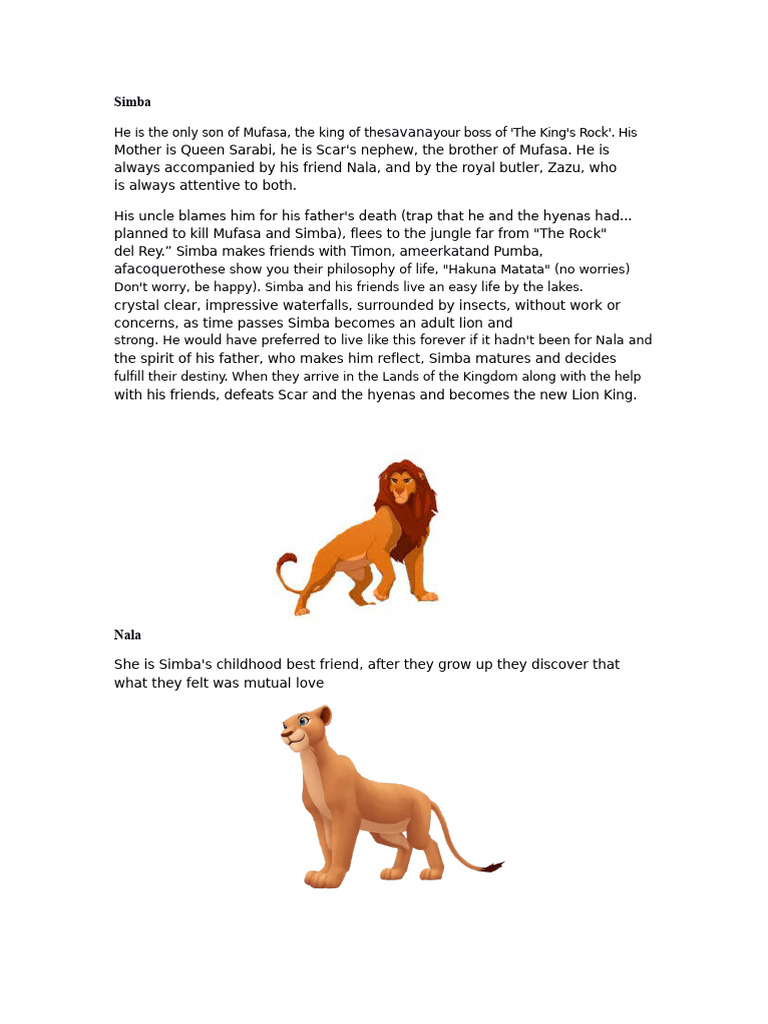 Simba: Journey to Lion King | PDF