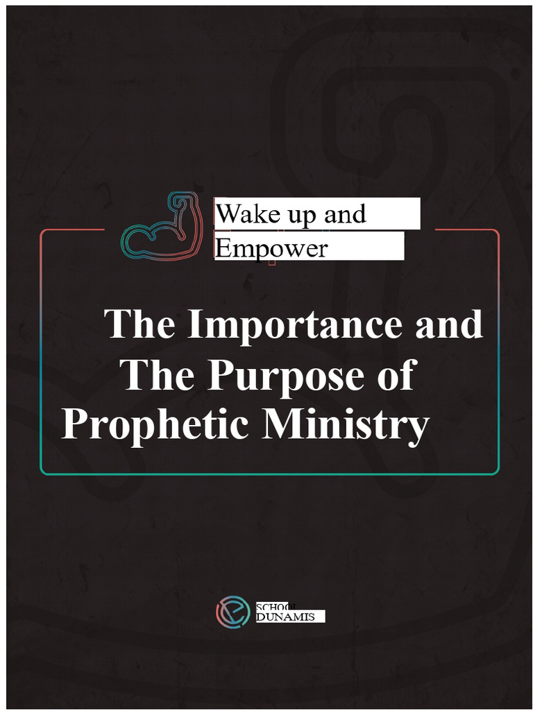 43 - Handbook - The Importance and Purpose of The Prophetic Ministry ...