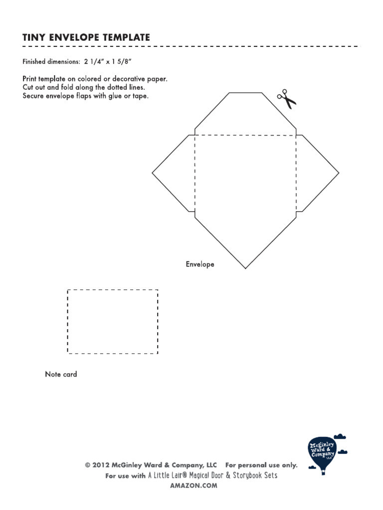 Print - 2015 - Tiny Envelope Template | PDF