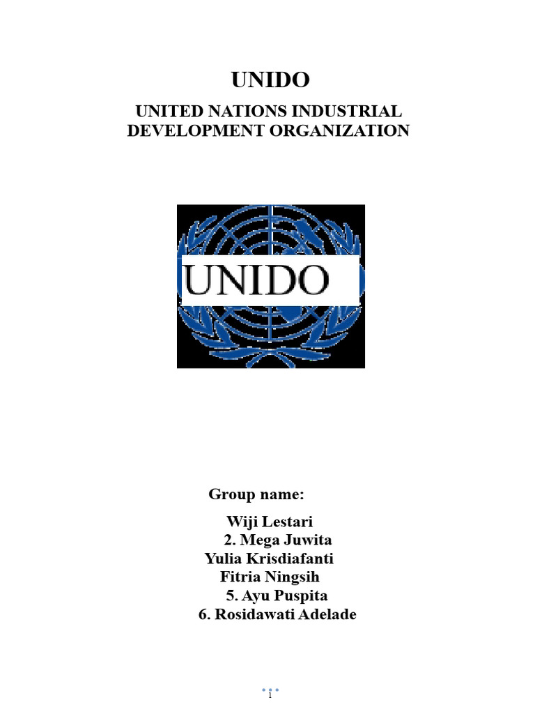 UNIDO | PDF | United Nations | International Relations