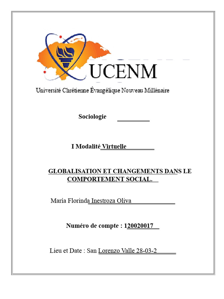 Impact de la Mondialisation sur la Société | PDF | Globalisation | Économie